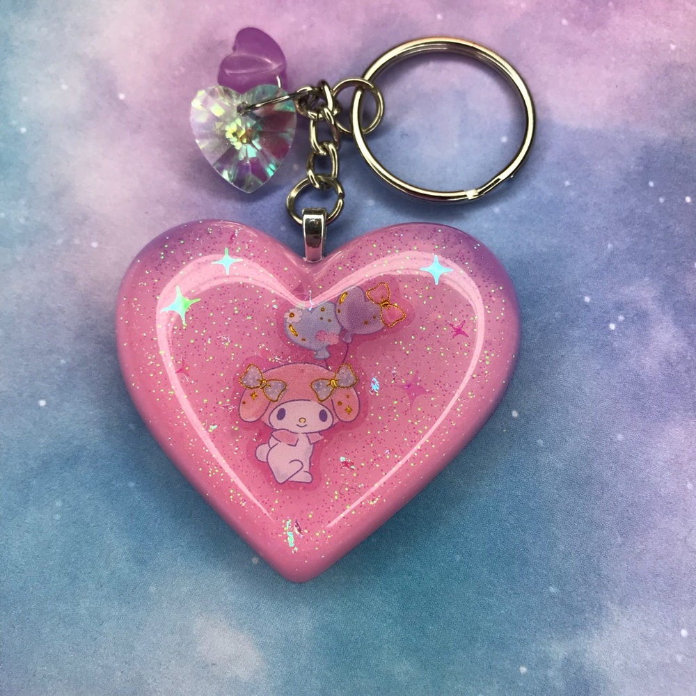My Melody Heart Keychain